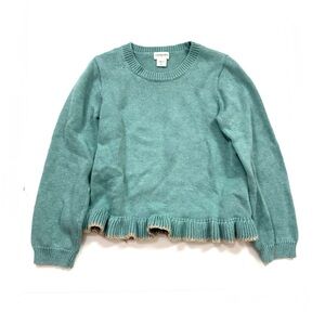 J. Crew Crewcuts Sparkle Ruffle-Hem Sweater